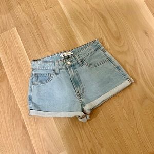 Zara high waisted jean shorts